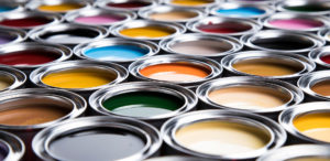 Summer Painting Trends 2022 An image of many colorful paint cans