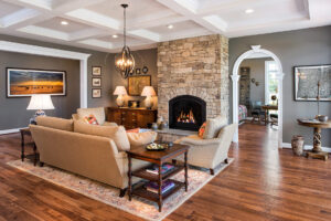 Picture of a recently painted living room.