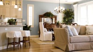Picture of a recently painted dining room.